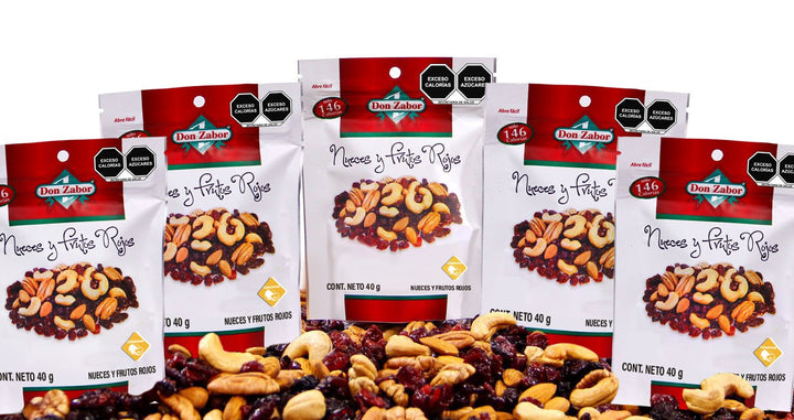 Paquete de Mix de Nueces y Frutos Secos con 15 piezas de 40g