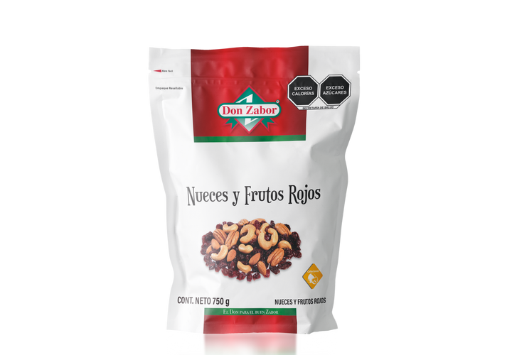 Nueces y Frutos Rojos 750gr