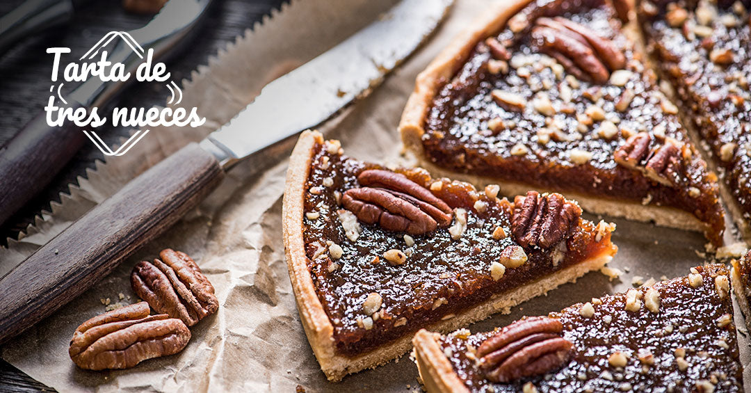 Tarta de tres nueces