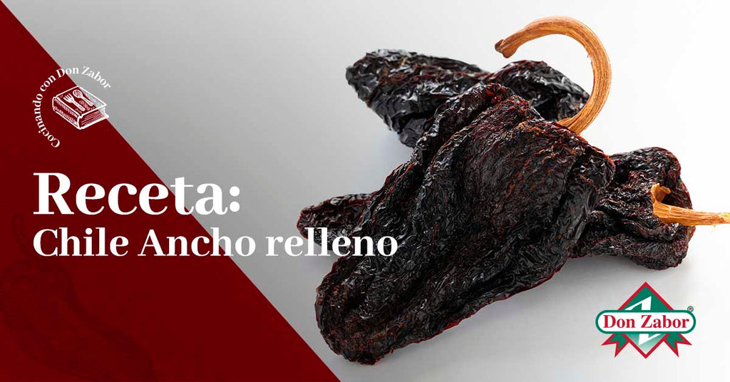 Receta de chile ancho relleno | Don Zabor