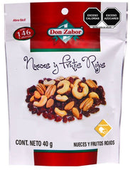 Packet of Mix of Nuts and Dried Fruits with 15 pieces of 40g